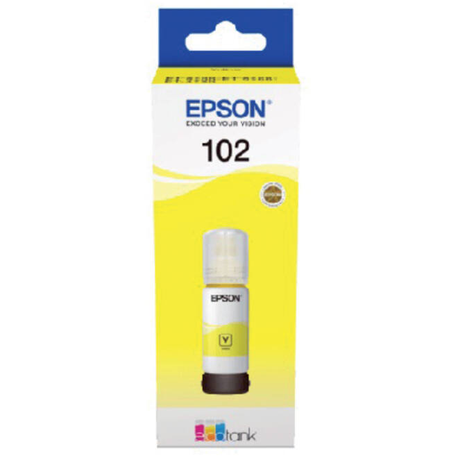 Navulinkt Epson 102 T03R4 geel