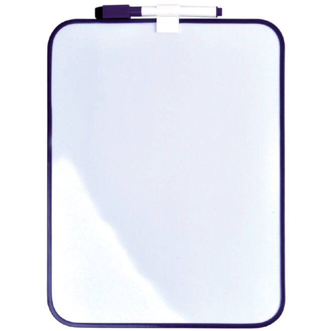 Whiteboard Desq 21.5x28cm + marker paars profiel
