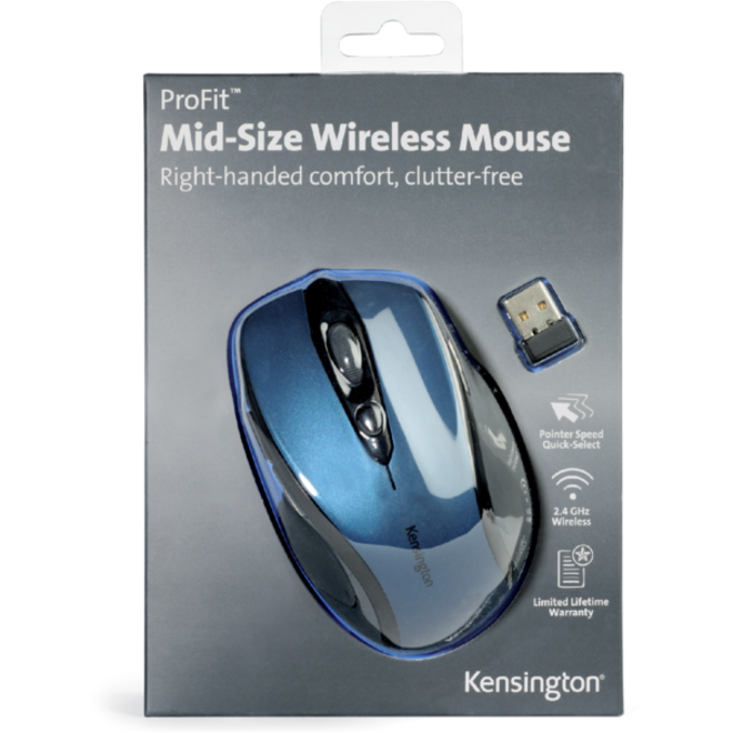 Muis Kensington Pro Fit draadloos blauw
