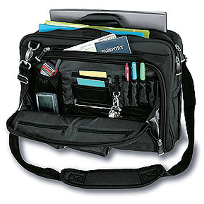 Laptoptas Trolley Kensington Contour 17" zwart