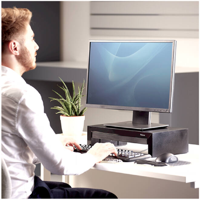 Monitorstandaard Fellowes Designer Suites zwart