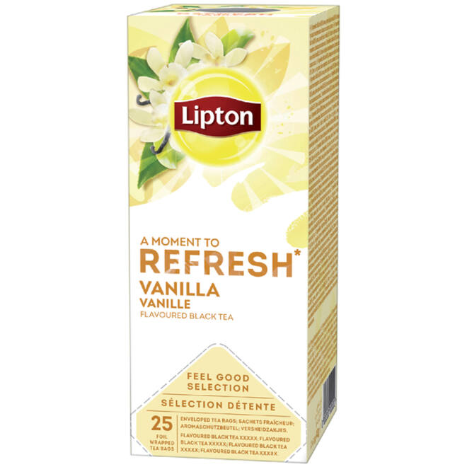 Thee Lipton Refresh vanille 25x1.5gr