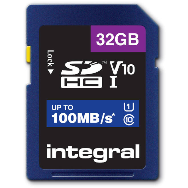 Geheugenkaart Integral SDHC V10 32GB