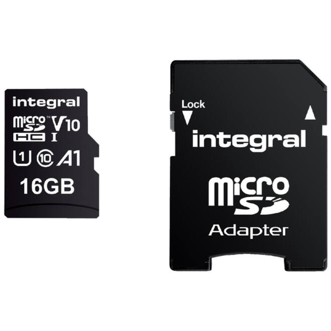 Geheugenkaart Integral microSDHC V10 16GB