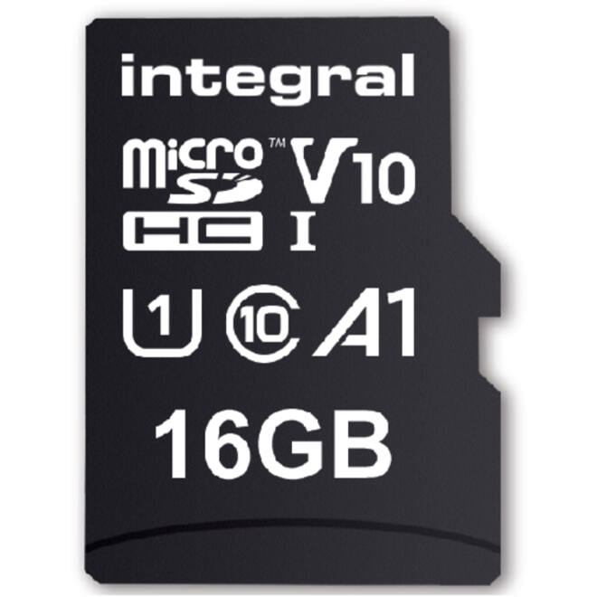 Geheugenkaart Integral microSDHC V10 16GB