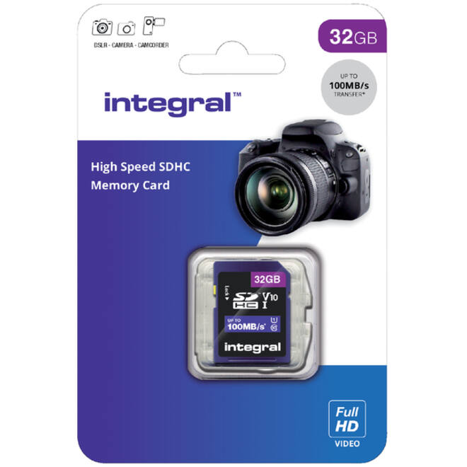 Geheugenkaart Integral SDHC V10 32GB