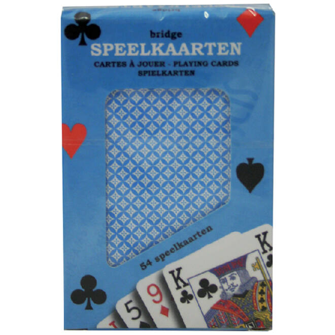 Speelkaarten premium blauw