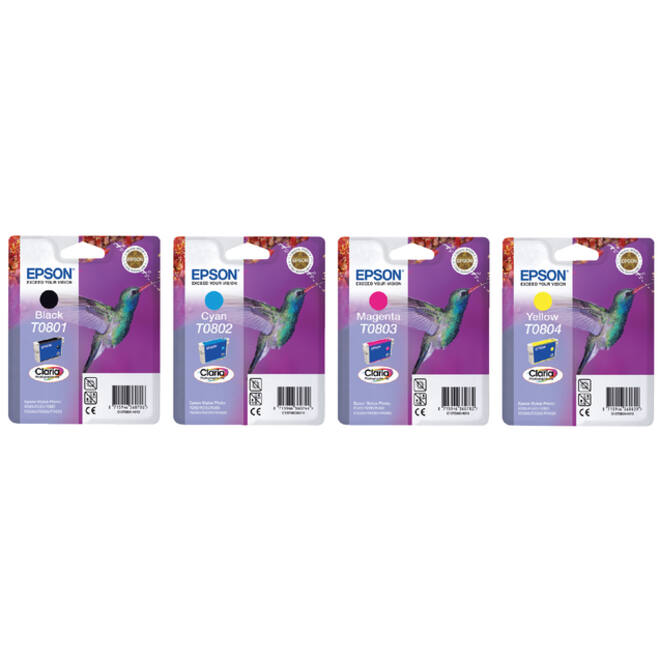 Inktcartridge Epson T0803 rood