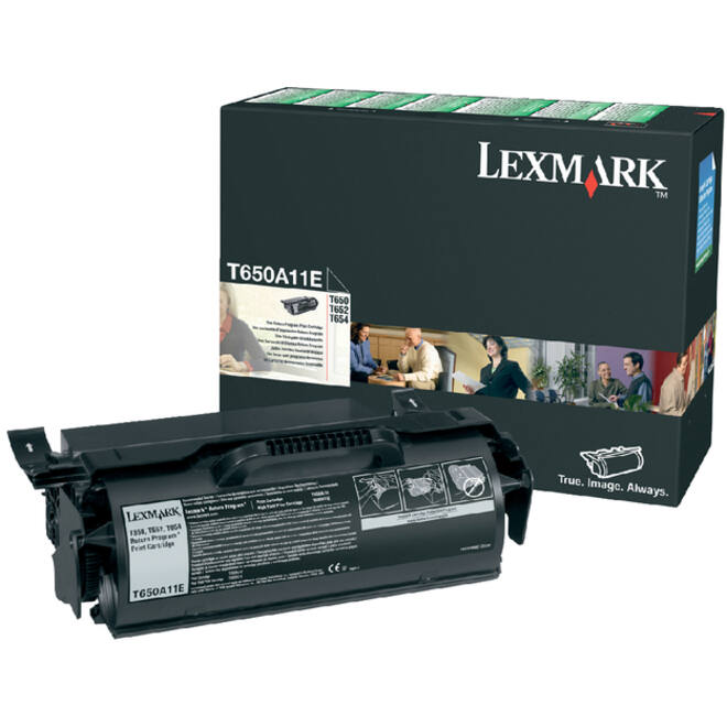 Tonercartridge Lexmark T650A11E prebate zwart