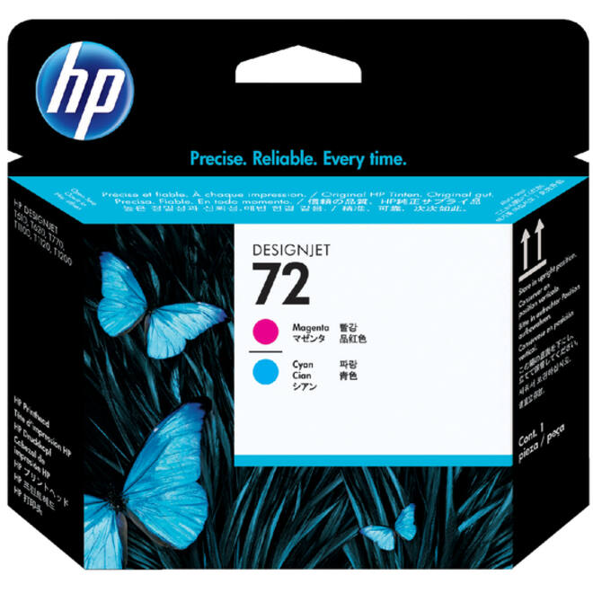 Printkop HP C9383A 72 rood + blauw