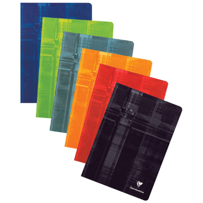 Schrift Clairefontaine 170x220mm schoonschrijven 64 pagina's 90gr assorti