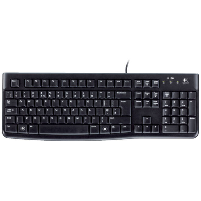Toetsenbord Logitech K120 Qwerty zwart