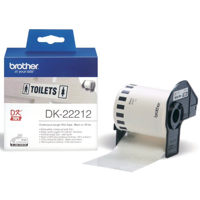 Etiket Brother DK-22212 62mm 15-meter witte film