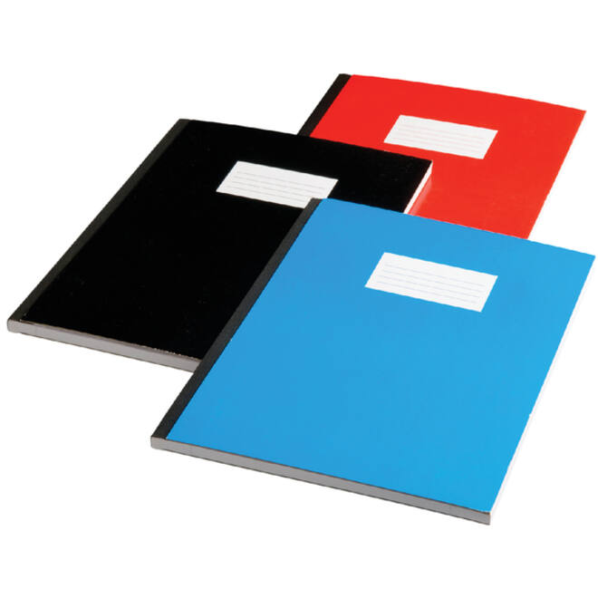 Schrift Qbasic met harde kaft A5 160blz lijn assorti