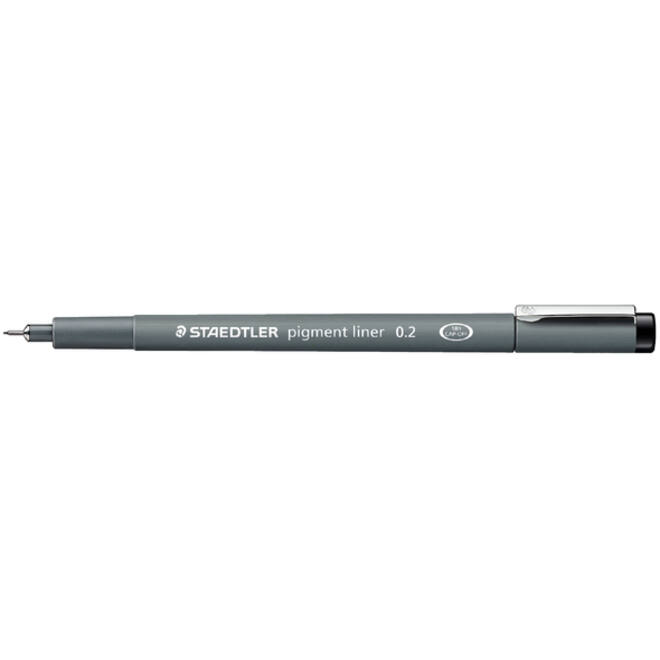 Fineliner Staedtler Pigment 308 zwart 0.2mm