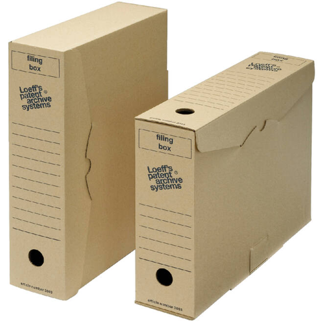 Archiefdoos Loeff Filing Box 3003 folio 345x250x80mm karton