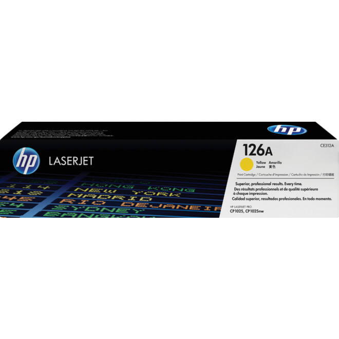 Tonercartridge HP CE312A 126A geel