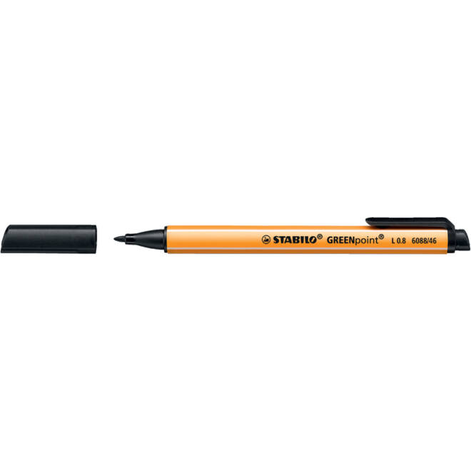 Fineliner STABILO GREENpoint 6088/46 large zwart