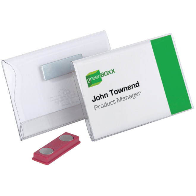 Badge Durable 8117 vlak met magneet 54x90mm