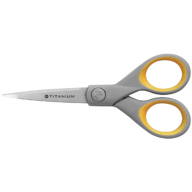 Kantoorschaar Westcott 130mm met softgrip titanium