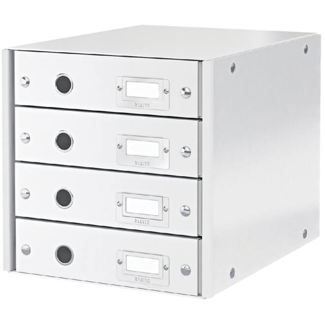 Ladenkast Leitz WOW Click & Store 4 laden wit