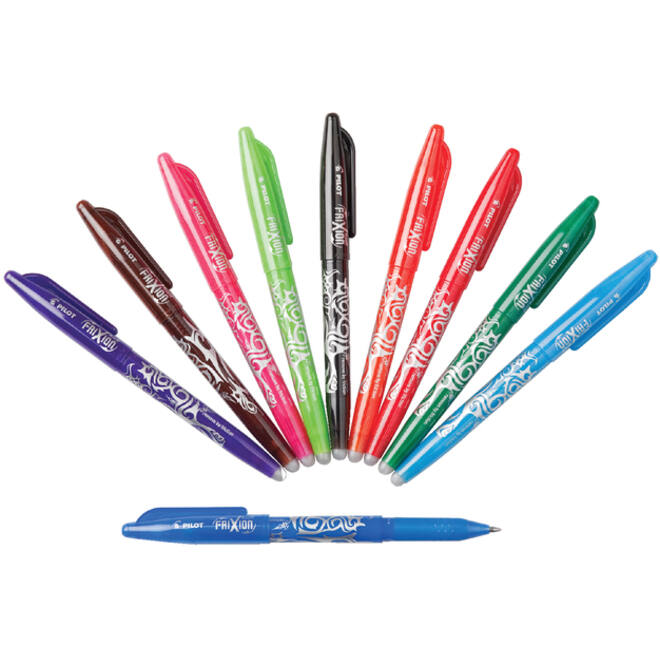 Rollerpen PILOT friXion medium zwart
