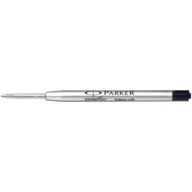 Balpenvulling Parker Quinkflow fijn zwart blister à 1 stuk