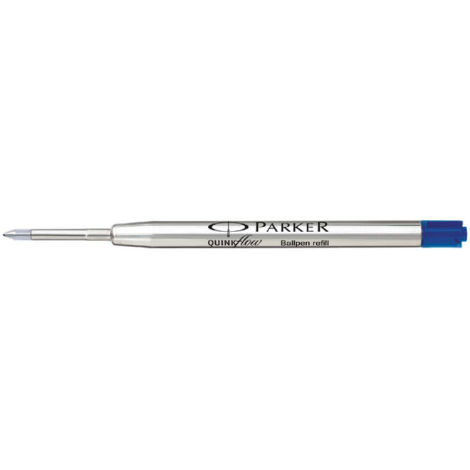 Balpenvulling Parker Quinkflow fijn blauw blister à 1 stuk
