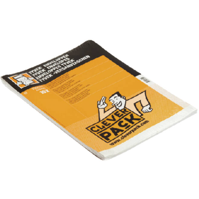 Envelop CleverPack Tyvek monsterzak 250x353x38mm wit pak à 10 stuks