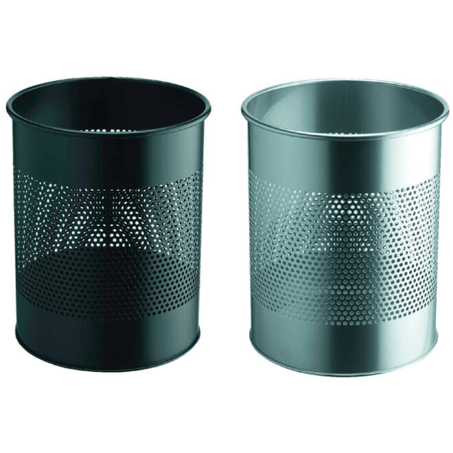 Papierbak Durable 3310-23 15liter 165mm perforatie zilver