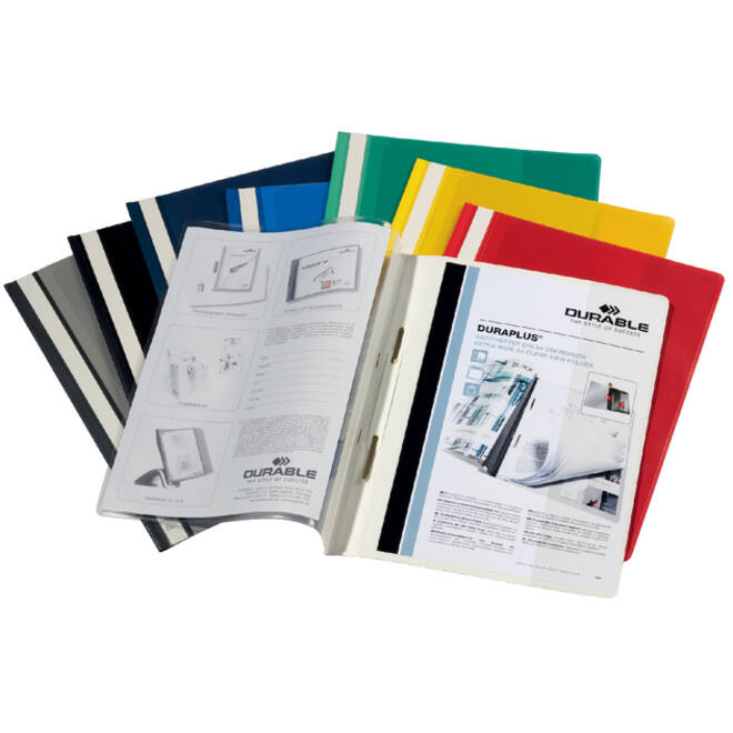 Snelhechtmap Durable Duraplus A4 zwart
