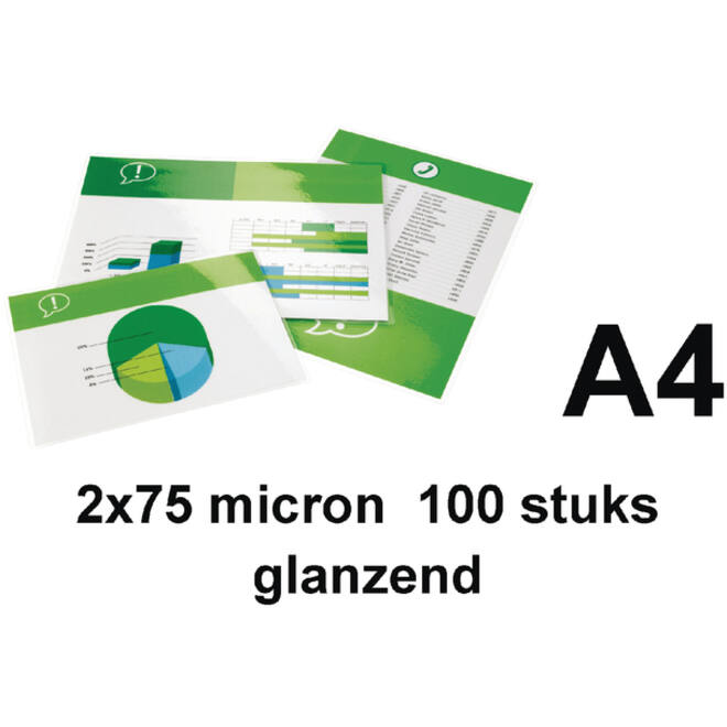 Lamineerhoes Quantore A4 2x75micron 100stuks