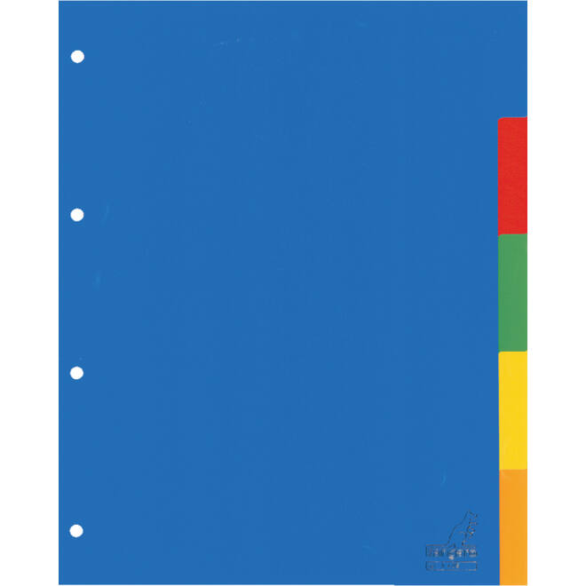 Tabbladen Kangaro 4-gaats A405 5-delig assorti PP