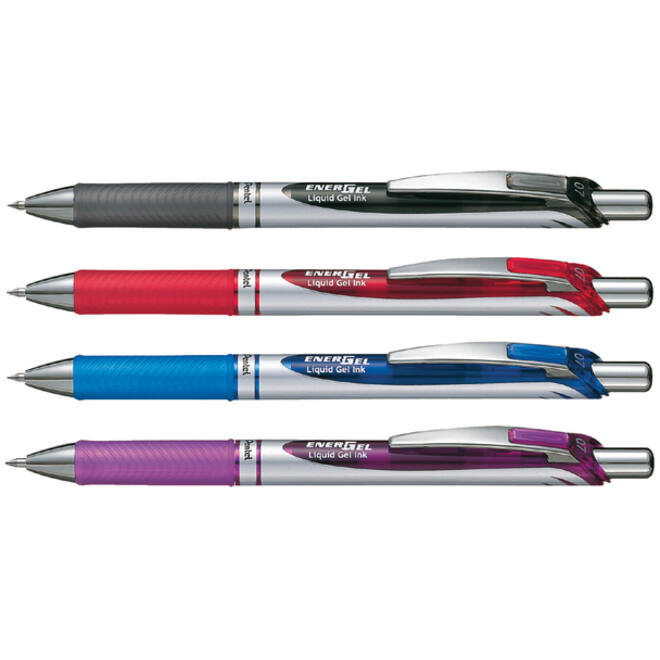 Gelschrijver Pentel BL77 Energel medium zwart