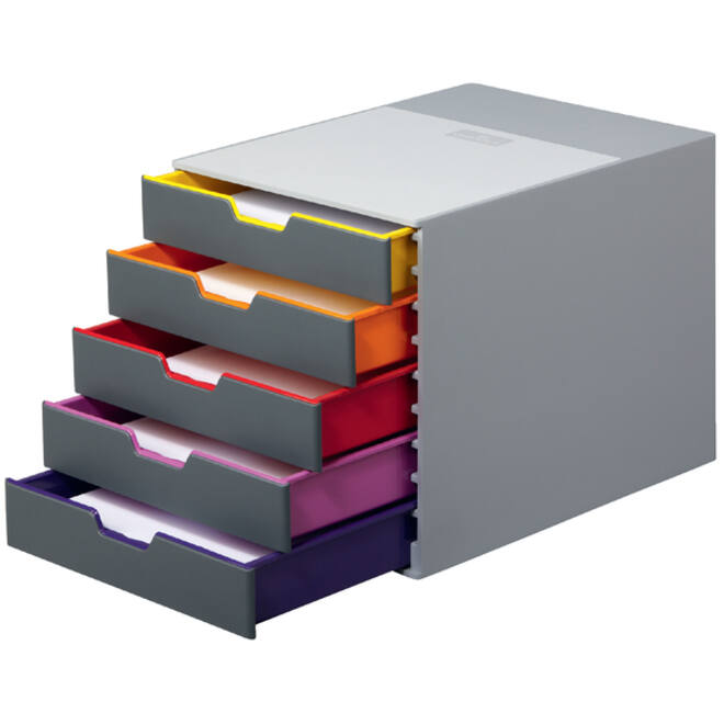 Ladenbox Durable Varicolor 5 laden grijs