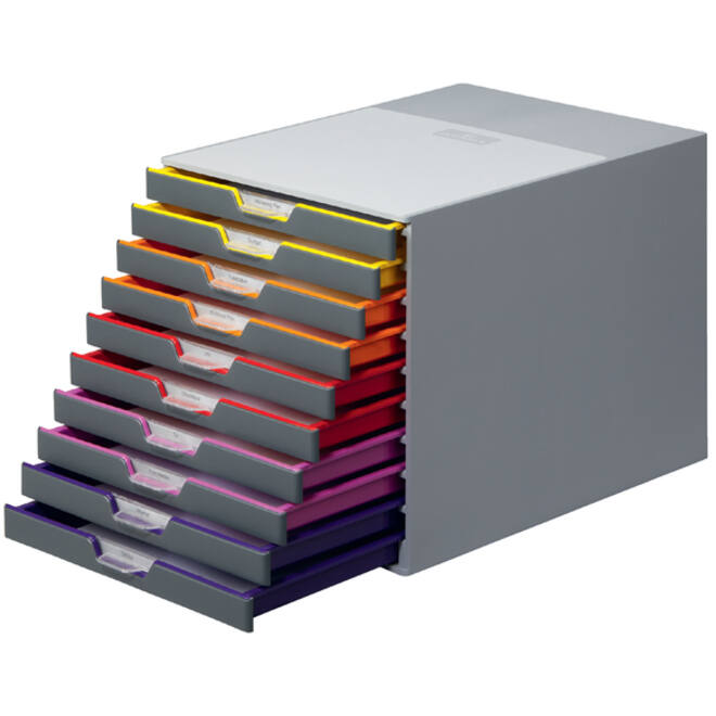 Ladenbox Durable Varicolor 10 laden grijs