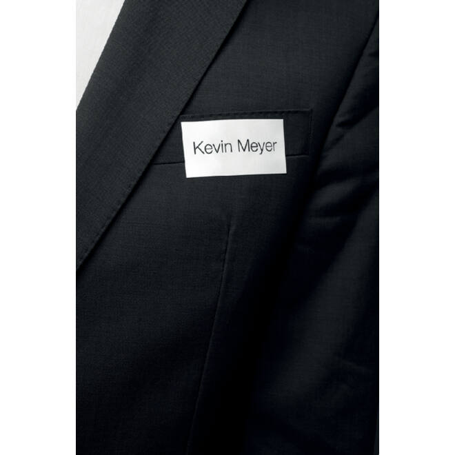 Naambadge etiket Durable 8334 40x75mm zelfklevend wit