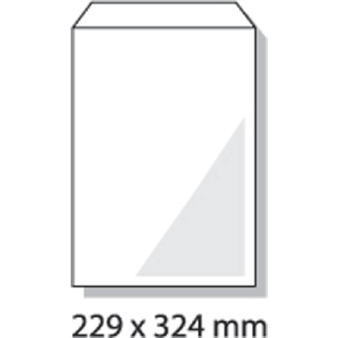 Envelop Hermes akte C4 229x324mm gegomd wit doos à 250 stuks