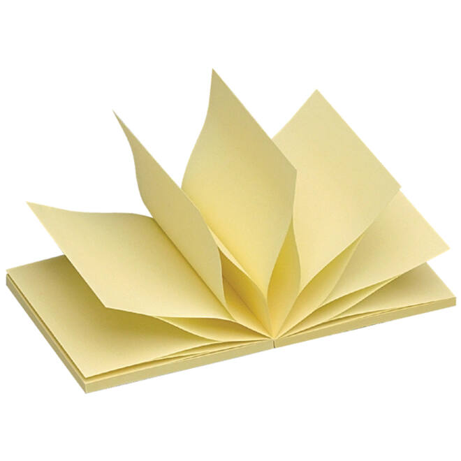 Memoblok Quantore Z-Note 76x76mm geel