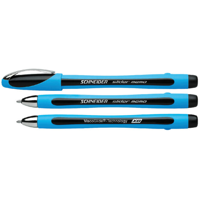 Balpen Schneider Slider Memo extra breed zwart