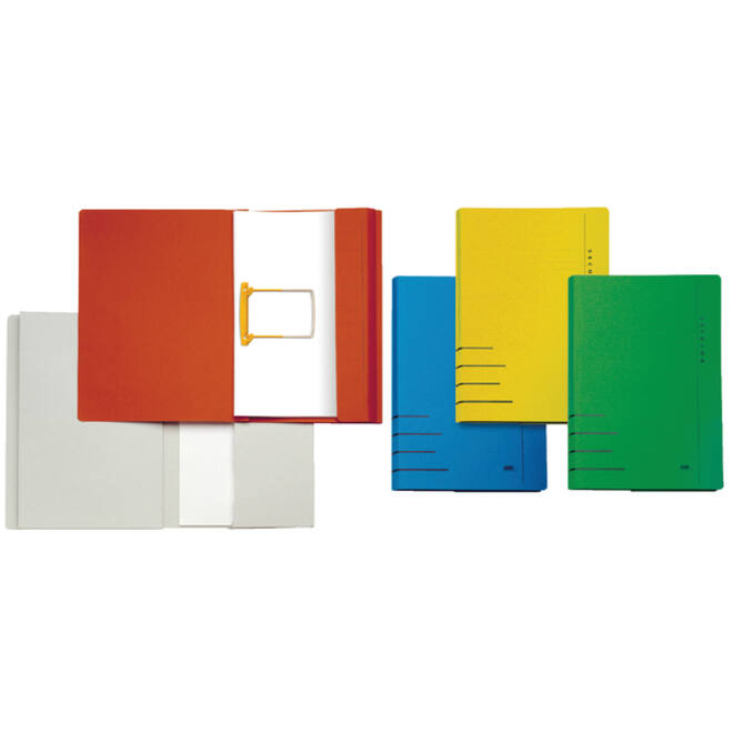 Combimap Secolor folio 1 klep recycled 250gr rood