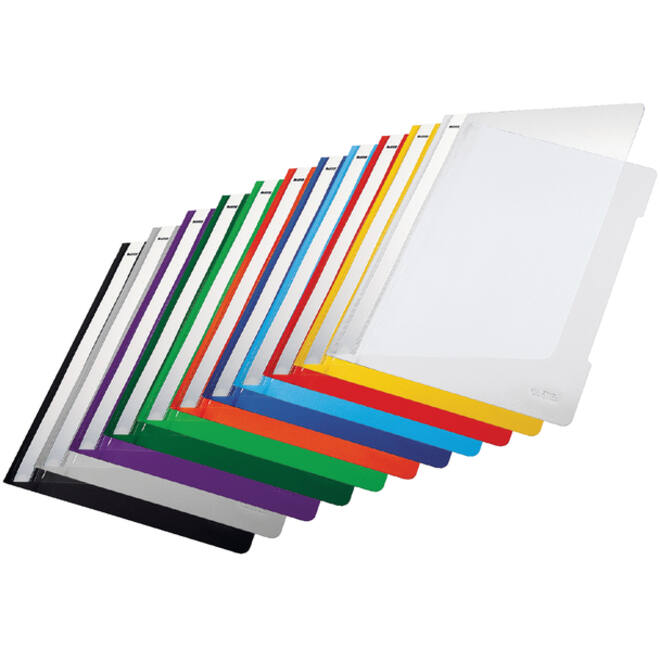 Snelhechter Leitz Standaard A4 gerecycled PP rood