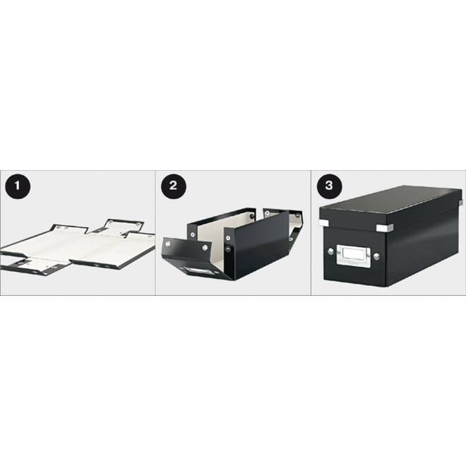 Opbergbox Leitz WOW Click & Store 281x200x370mm blauw