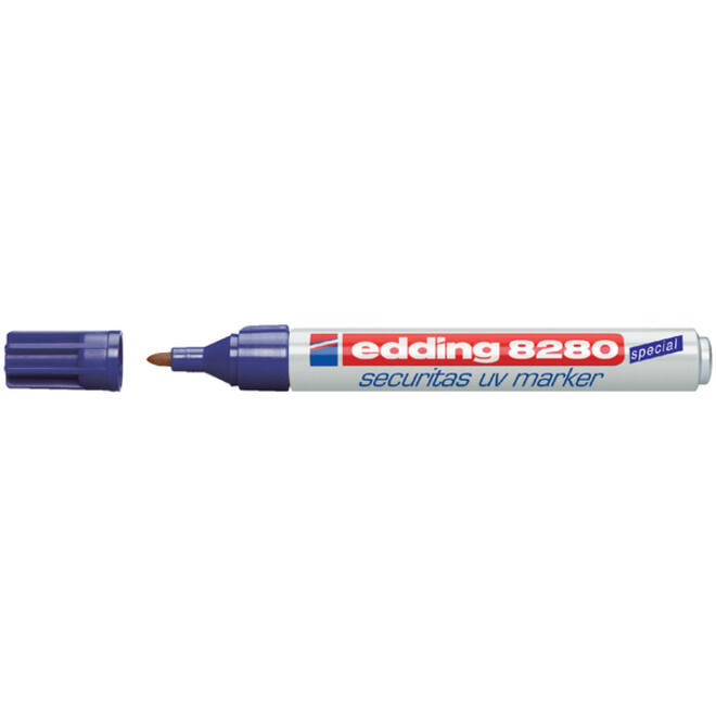 Viltstift edding 8280 onzichtbaar rond 1.5-3mm UV