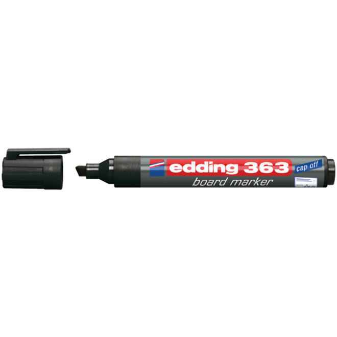 Viltstift edding 363 whiteboard schuin 1-5mm zwart
