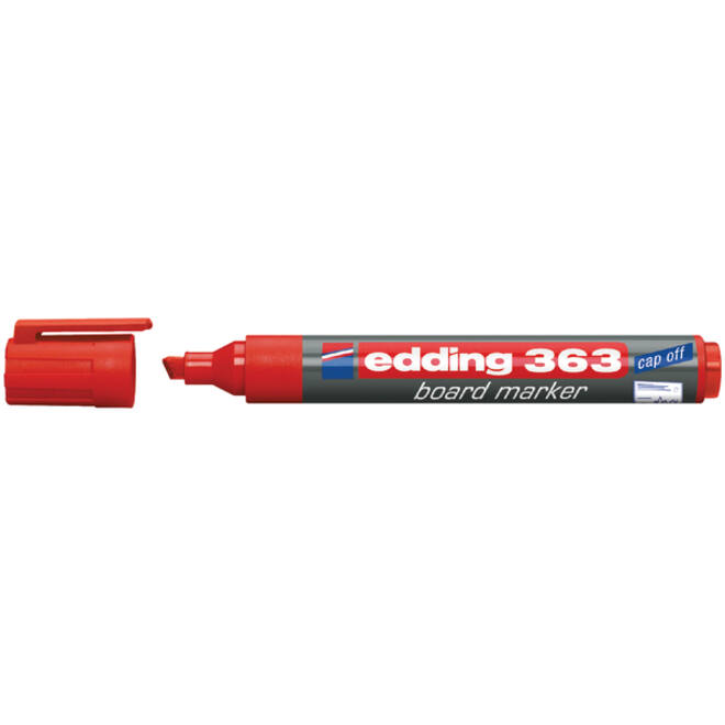 Viltstift edding 363 whiteboard schuin 1-5mm rood
