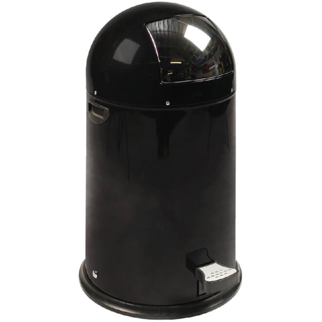 Afvalbak EKO Kickcan 33 liter mat zwart