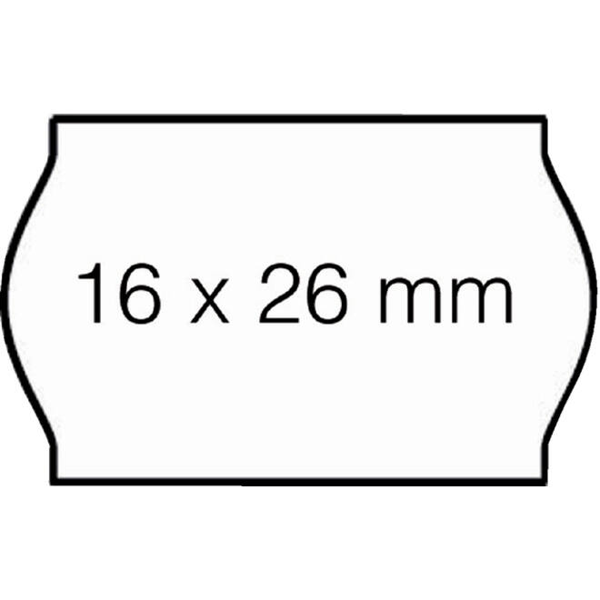 Prijsetiket 16x26mm Open-Data S14/Sato Judo afneembaar wit