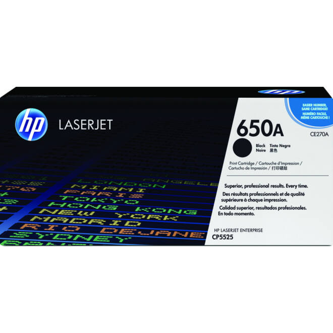 Tonercartridge HP CE270A 650A zwart