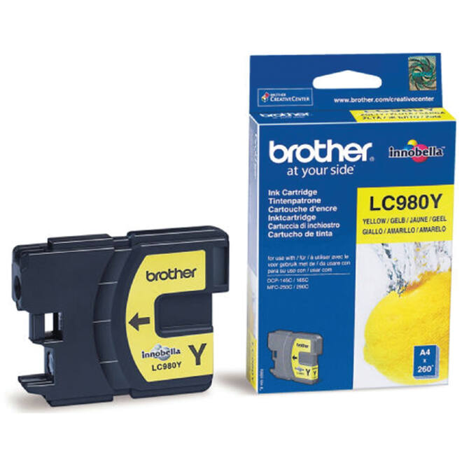 Inktcartridge Brother LC-980Y geel